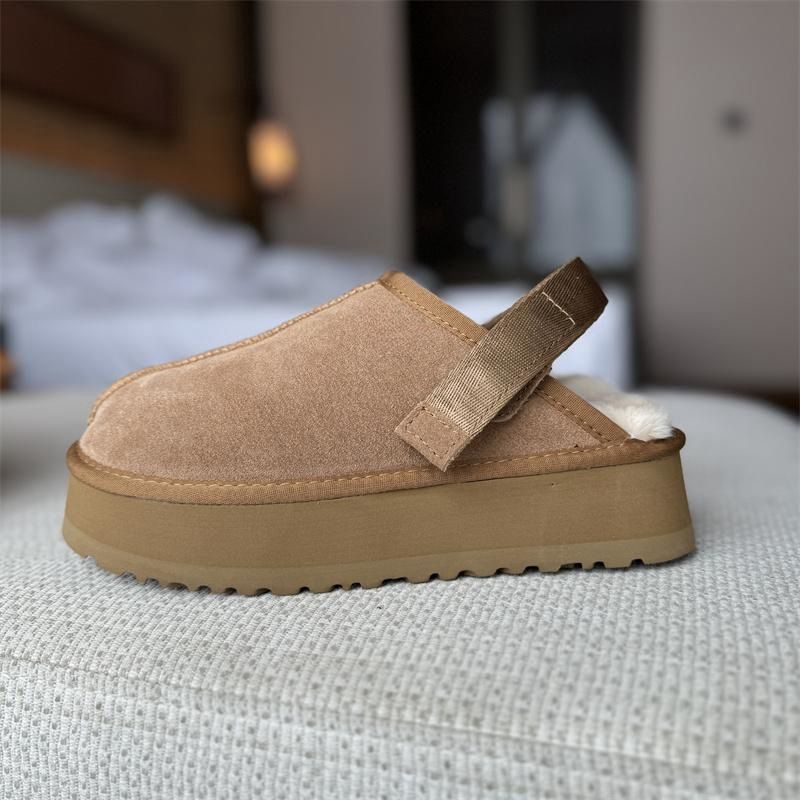 Designer Tasman Boots Womens Platform Booties Winter Slippers Snow Boot Mens Shoes Classic Ultra Mini Ankle Boots Black Chestnut Sand Warm Bowtie_voghion.com