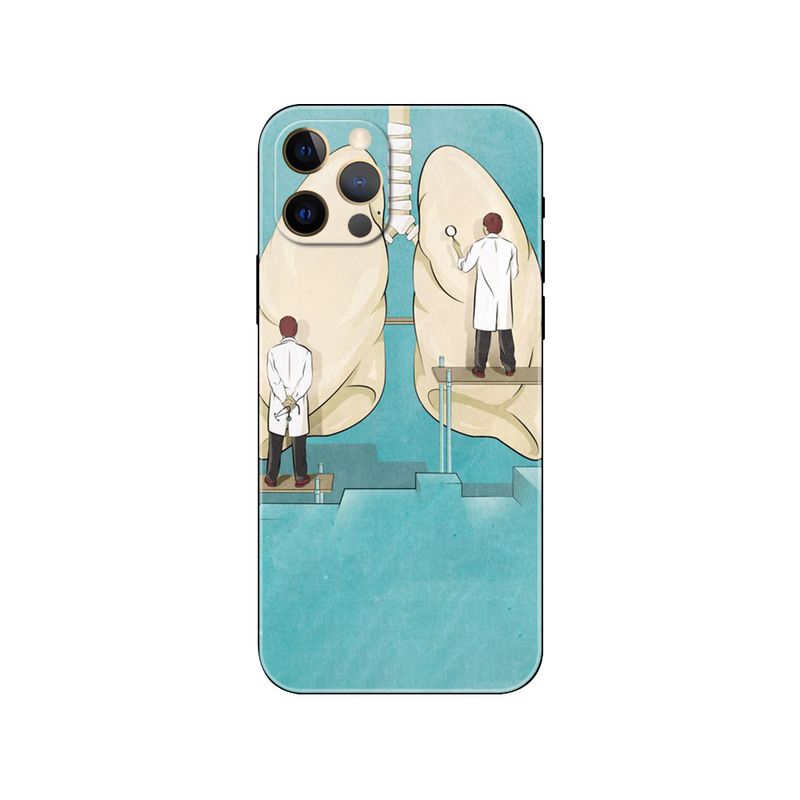 Geschikt voor iPhone 15 spuit stethoscoop pil schattige medische student verpleegster masker telefoonhoesje_voghion.com
