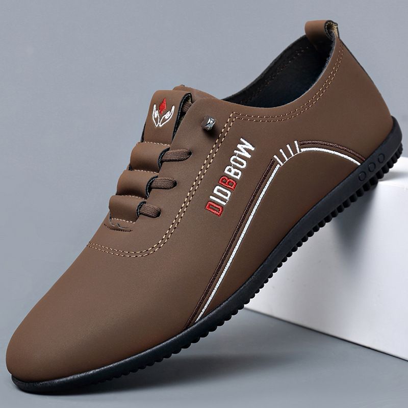 Mocassini comodi e traspiranti, in pelle, con suola morbida, da uomo, nuovi e casual, slip-on_voghion.com