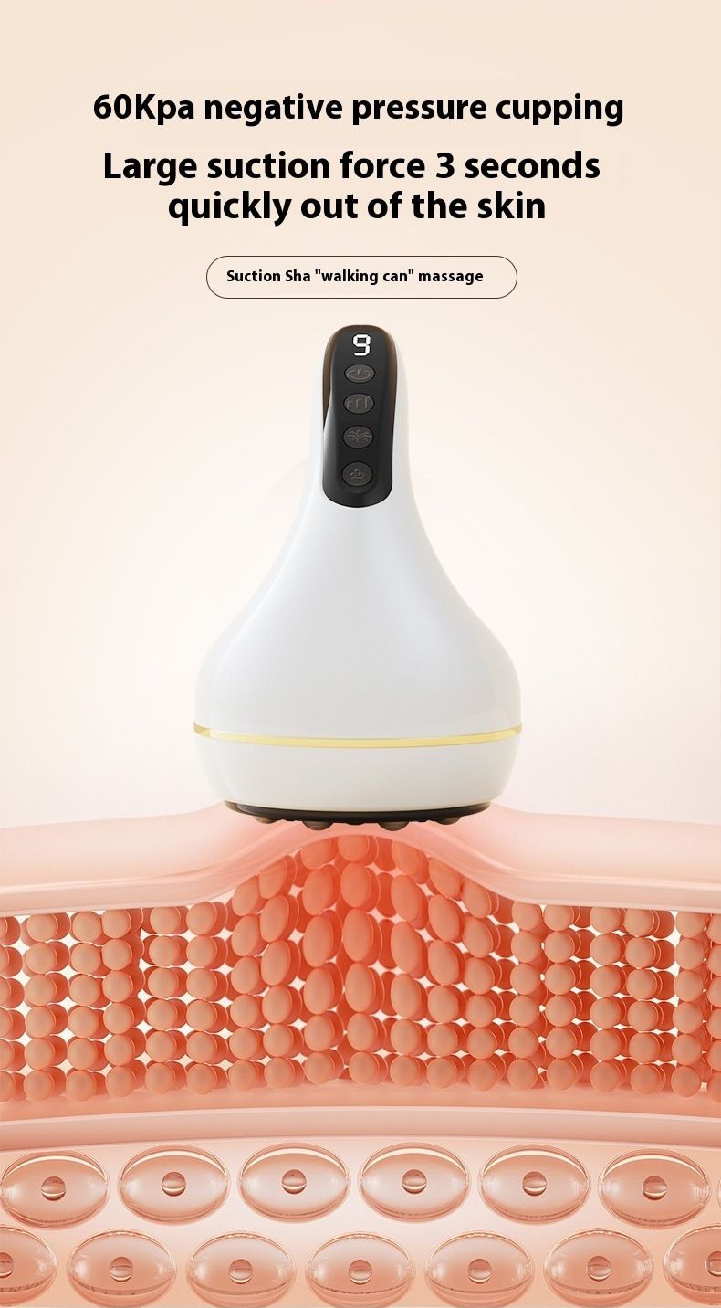 Intelligentes Vakuum-Schröpfgerät, elektrisches Meridian-Schabinstrument mit Saugtherapie, wiederaufladbares Heimmassagegerät_voghion.com