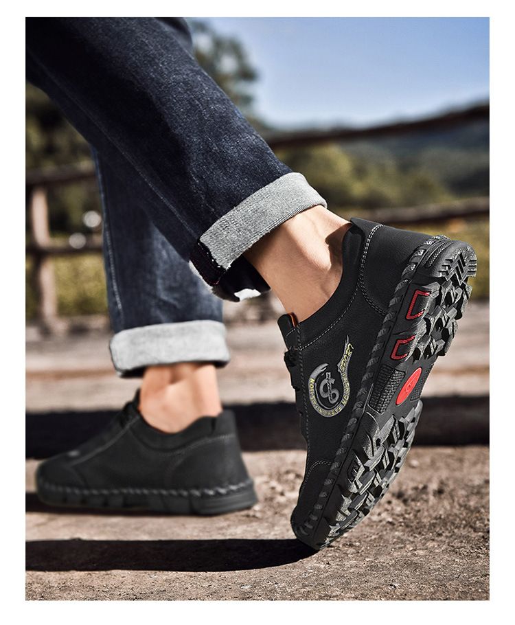 Mocassini da uomo classici e comodi, scarpe casual, scarpe da uomo, scarpe basse in pelle crosta di qualità, in saldo, taglie forti_voghion.com