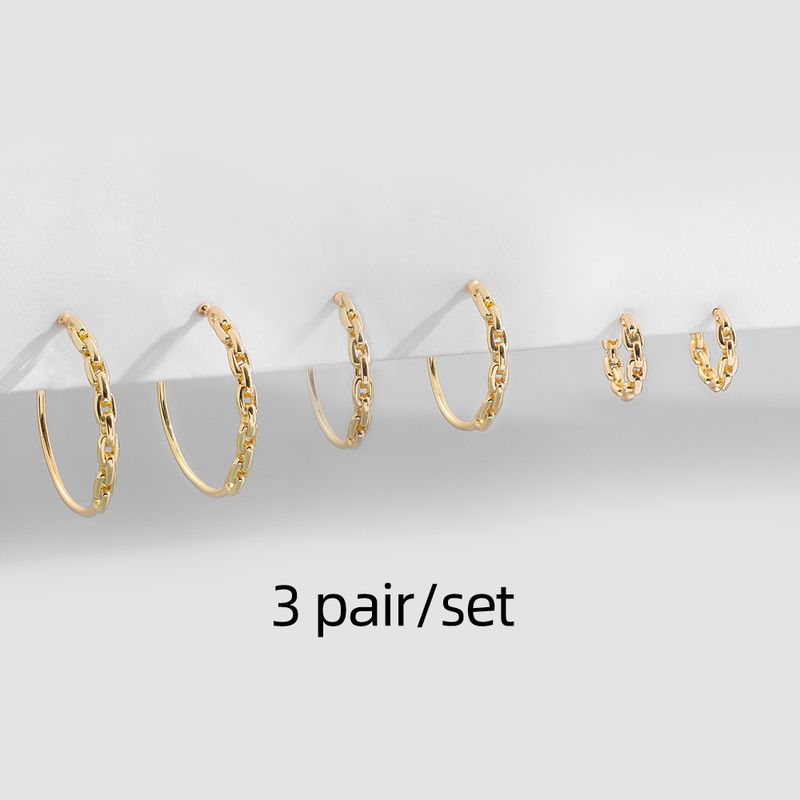 Popular Design Geometric Twisted Earrings Net Celebrity C Shaped Earrings Matte Earrings_voghion.com