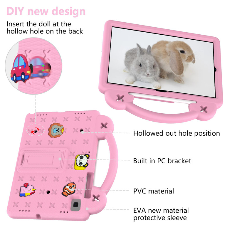 Panda Muster EVA Kunststoff PVC Fall Für Nokia T20 T 20 2021 10,36 zoll Fall Stoßfest Kickstand Tablet Kinder Griff Abdeckung Funda_voghion.com
