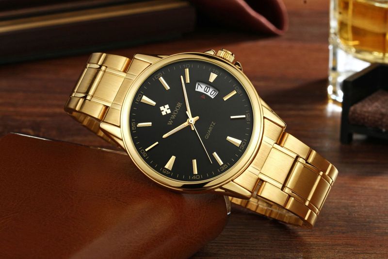 Men's Classic Business Quartz Watch With Date Display, Stainless Steel Band, Water Resistant Casual Wristwatch For Men Men's Watch_voghion.com