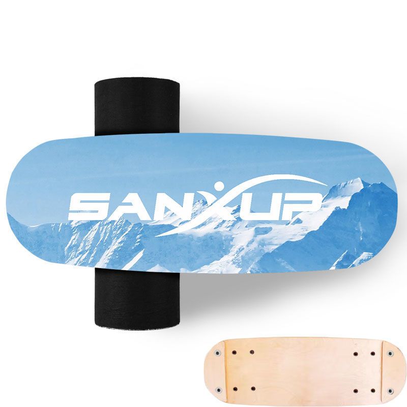 Indoor Fitness Balance Single Yoga Ski Surfing Paddle Board Core Training Small Equipment Maple Wood Surface_voghion.com