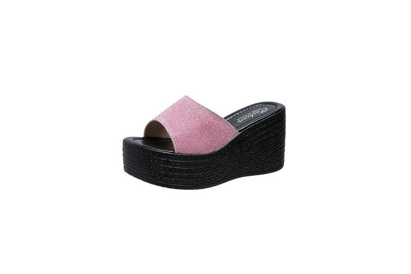 Slipper Muffin Dames Vis Mond Open-teen Plus Size Wedge Hak Platform Flip-flops_voghion.com