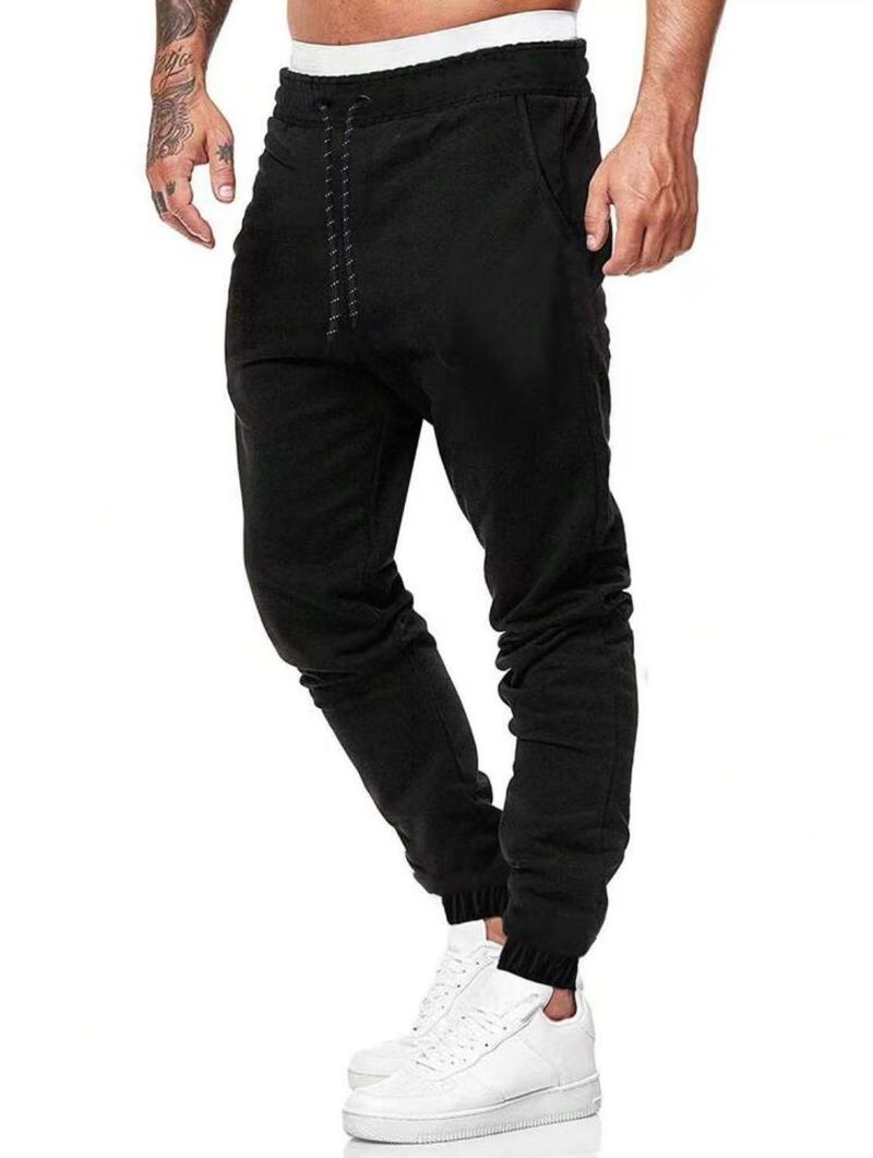 Herren Slim-Fit Jogger Pants – Freizeithose mit elastischem Bund, Kordelzug und atmungsaktivem Stoff für Streetwear und Fitnessstudio_voghion.com