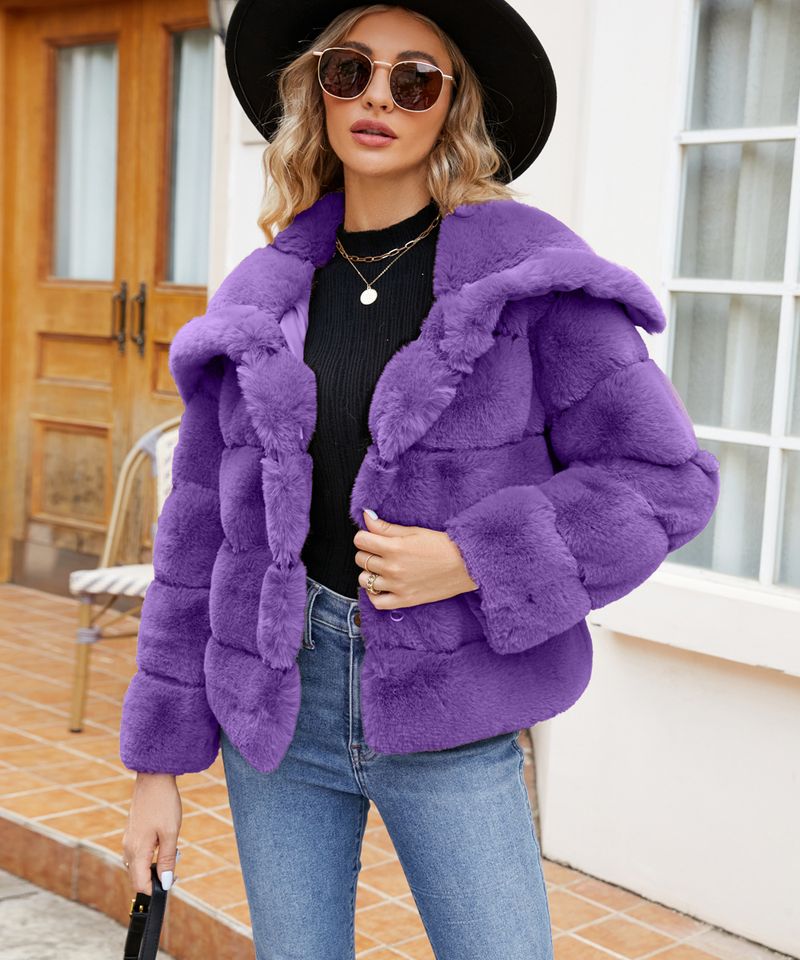 Frauen Kleidung pelzmantel herbst und winter Künstliche Pelz_voghion.com