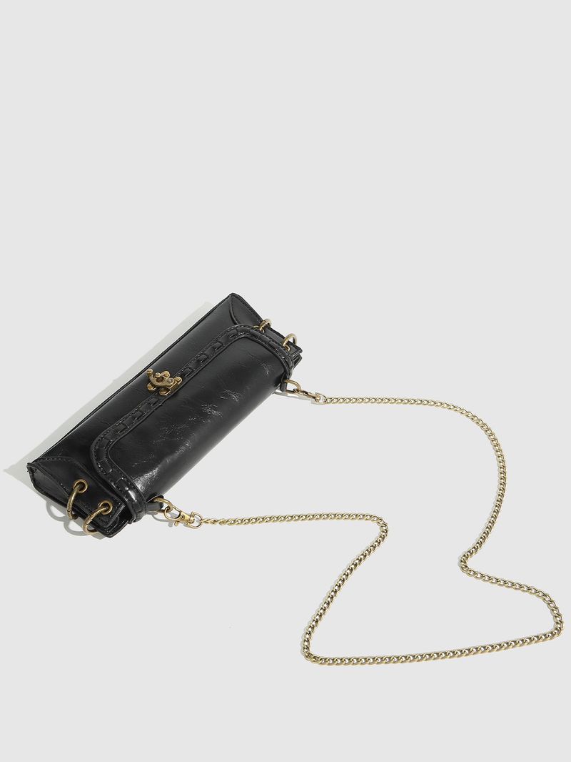 Borse da donna Tendenza moda Borsa a tracolla monospalla con chiusura in bronzo e oro Borsa a tracolla Borsa a tracolla Borsa a tracolla Borsa da ascella Borsa a catena da donna_voghion.com