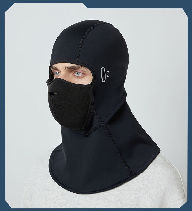 Copricapo da sci caldo per autunno inverno per uomo e donna, da ciclismo all'aperto, foderato in pile, spesso, antivento e antifreddo._voghion.com