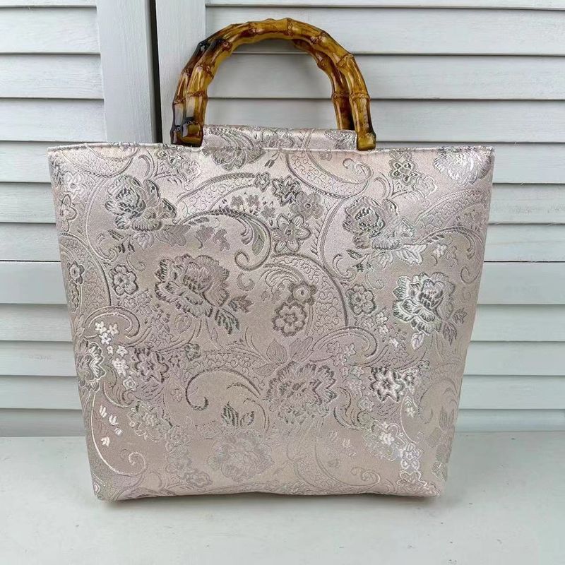 New Bamboo Knot National Handbag Chinese Large Capacity Lunch Bag Western Style Mixed Cheongsam Hanfu_voghion.com