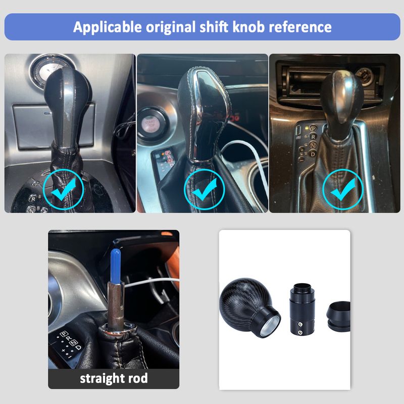 Aluminium Automatesch Auto-Getriebegriff Schaltknäppche Stick-Hebel Kapp fir Infiniti G25 G37 FX35 QX70 Dréckt erof fir_voghion.com