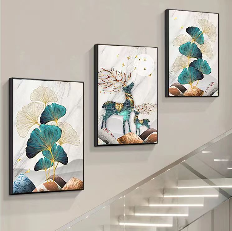 Neu Wohnzimmer Dekorative Moderne Nordic Minimalistischen Stil Sofa Hintergrund Wandbild Schlafzimmer Esszimmer Triptychon_voghion.com