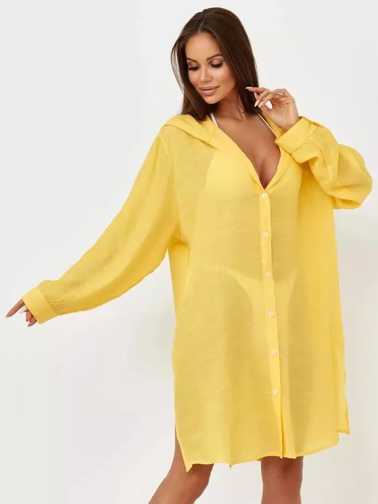 Strandüberzug für Damen – Leichter Sonnenschutz-Kimono-Überzug für Badeanzüge, Urlaub, Poolparty_voghion.com