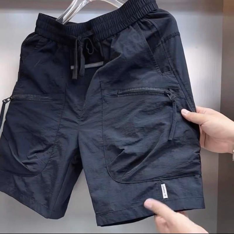Herrenbekleidung Dünne Shorts für Männer, Marken-Workwear-Shorts, einfarbige, schlichte, lässige Sporthose für den Sommer im neuen Stil für Männer_voghion.com