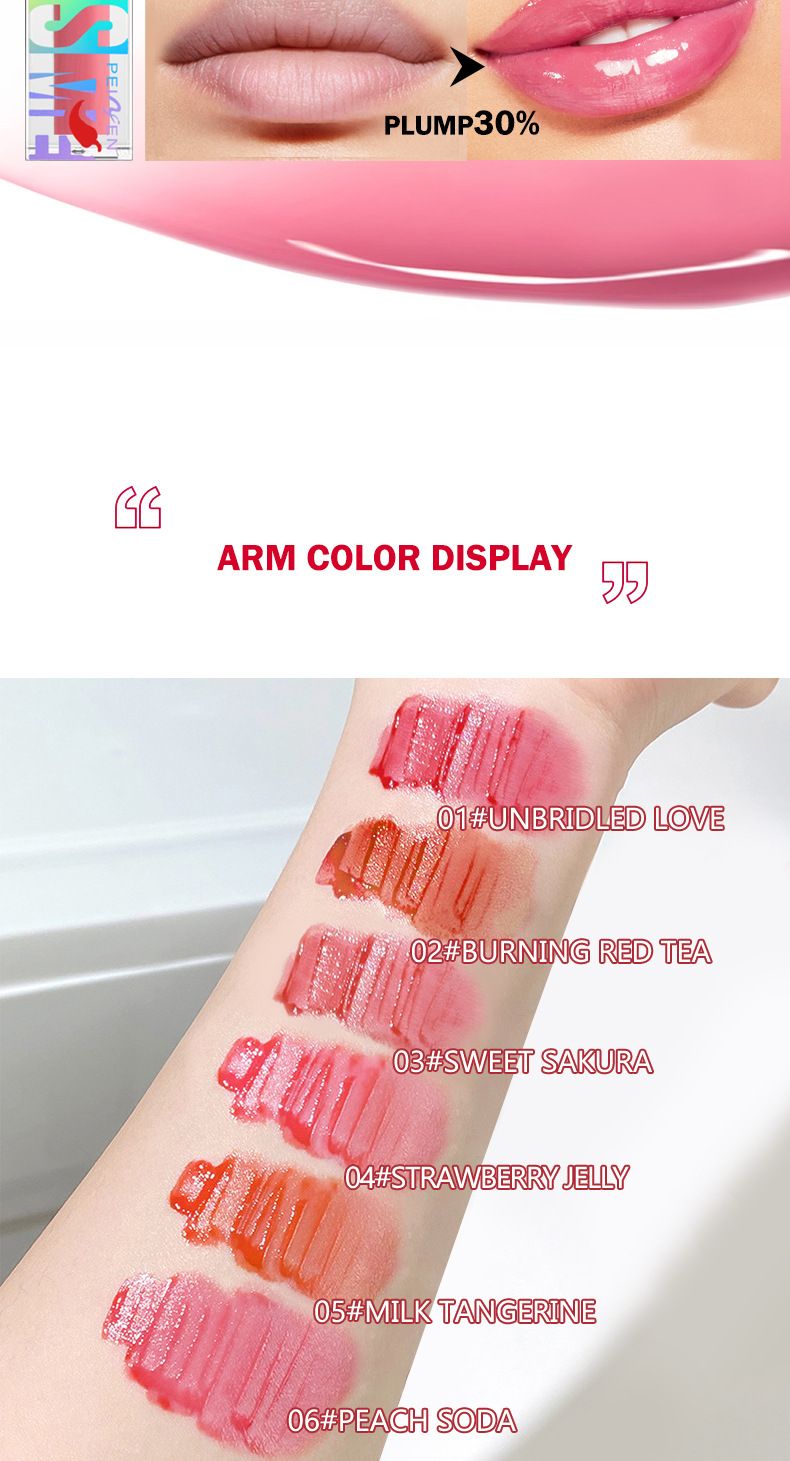 Lip Gloss Sweet Kiss Lip Plumper Waterproof, Moisturizing And Easy To Color Lip Plumper_voghion.com