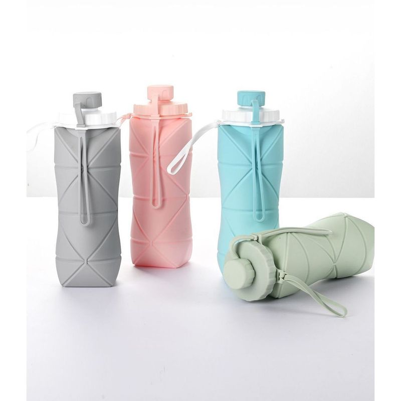 Bouteille en silicone pliable de grande capacité, résistante aux hautes températures, pour voyage en plein air, pliable, portable, à compression_voghion.com