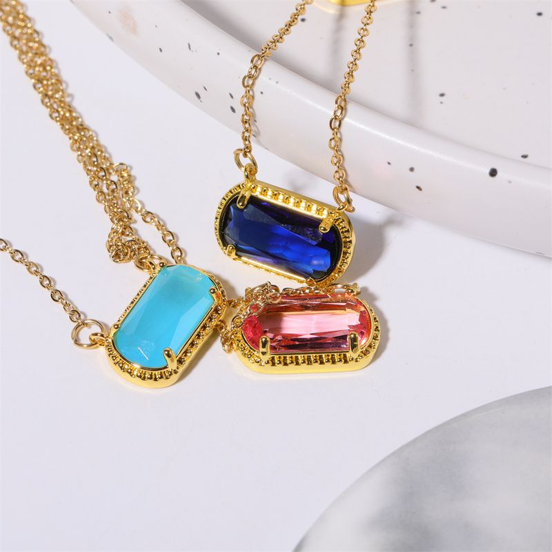 Collar ovalado con doce piedras de nacimiento, colgante de esmeralda en forma de huevo, cadena de clavícula de piedra natural, chapado en oro, preservación del color_voghion.com