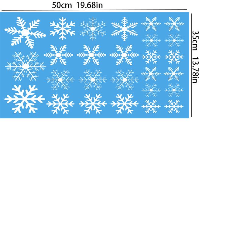 Christmas snowflake elk sleigh window decoration Christmas tree 3d static sticker New Year window sticker Christmas sticker_voghion.com