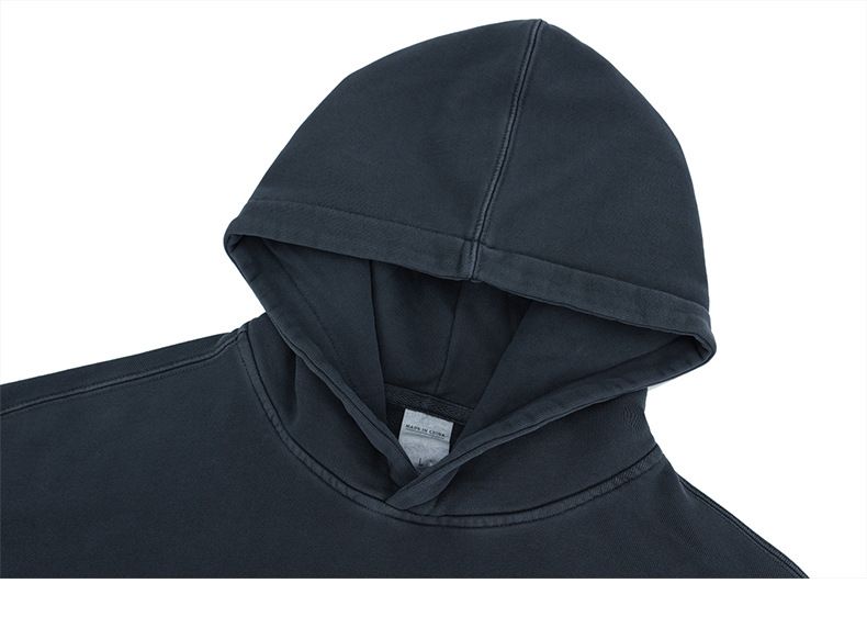 Felpa con cappuccio da uomo con stampa grafica – Pullover foderato in pile di cotone al 100% con motivo a cartoni animati vintage (grigio/bianco)_voghion.com