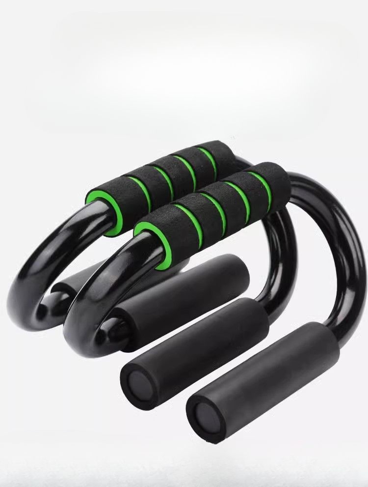 Supporto per flessioni, attrezzatura portatile per l'allenamento delle braccia per uomini, uso domestico, manubri a forma di S, allenatore muscolare addominale_voghion.com