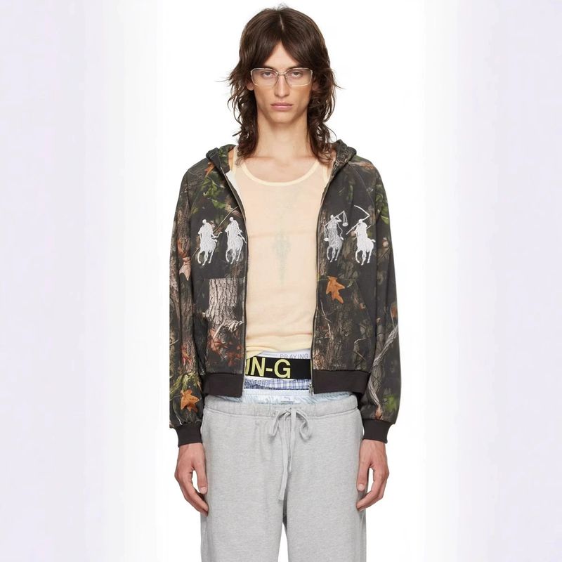 Unisex-Sweatshirt mit Kapuze und Reißverschluss im Camouflage-Print – Übergroßer Streetwear-Pullover für Männer und Frauen_voghion.com