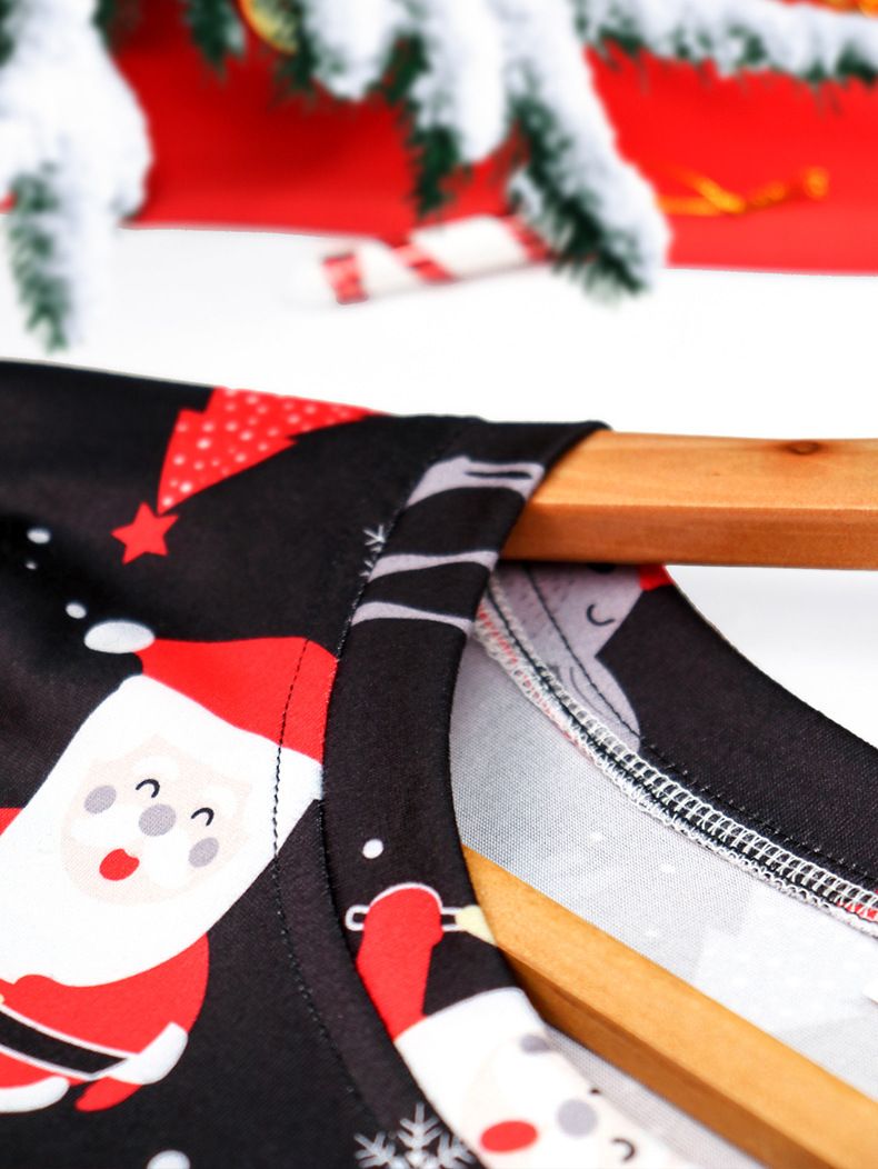 Autumn And Winter Comfortable Casual Loungewear Women's Christmas Pajamas Set_voghion.com