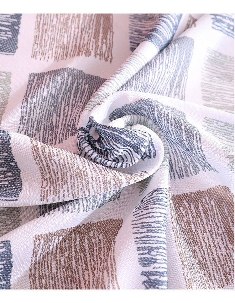 Nappe en polyester – Lavable et infroissable, carrée, pour tables basses et de salle à manger (motif géométrique hexagonal bleu, 100 % polyester)_voghion.com