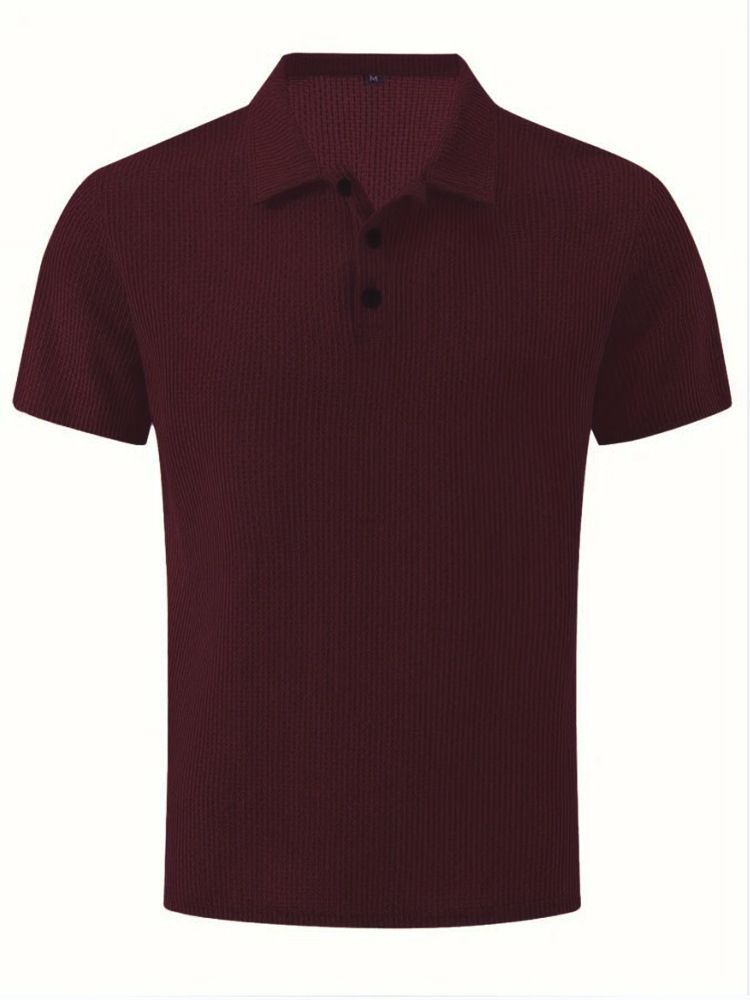 Nuova maglietta a maniche corte in seta ghiacciata di alta qualità Paul da uomo, colletto a camicia, tinta unita estiva_voghion.com