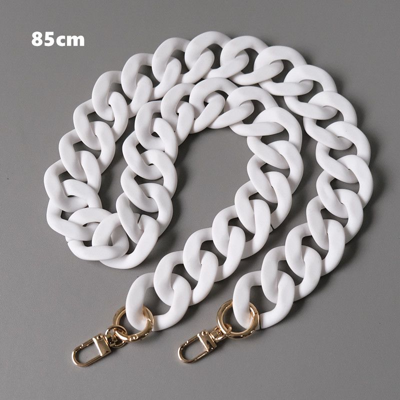 Fashion Colorful Acrylic Resin Color-Block Handmade Detachable Thick Chain, Women's Bag Decorative Chain_voghion.com