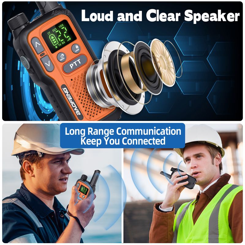 2PCS Baofeng BF-T18 Mini Dual PTT Walkie Talkies PMR FRS NOAA Portable Flashlight VOX Long Range Two Way Radio_voghion.com