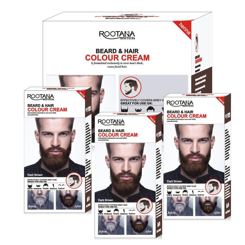 Einfaches Haarfärbemittel für Männer mit schwarzem Bart, Farbshampoo zur dauerhaften Verdunkelung der Haare_voghion.com