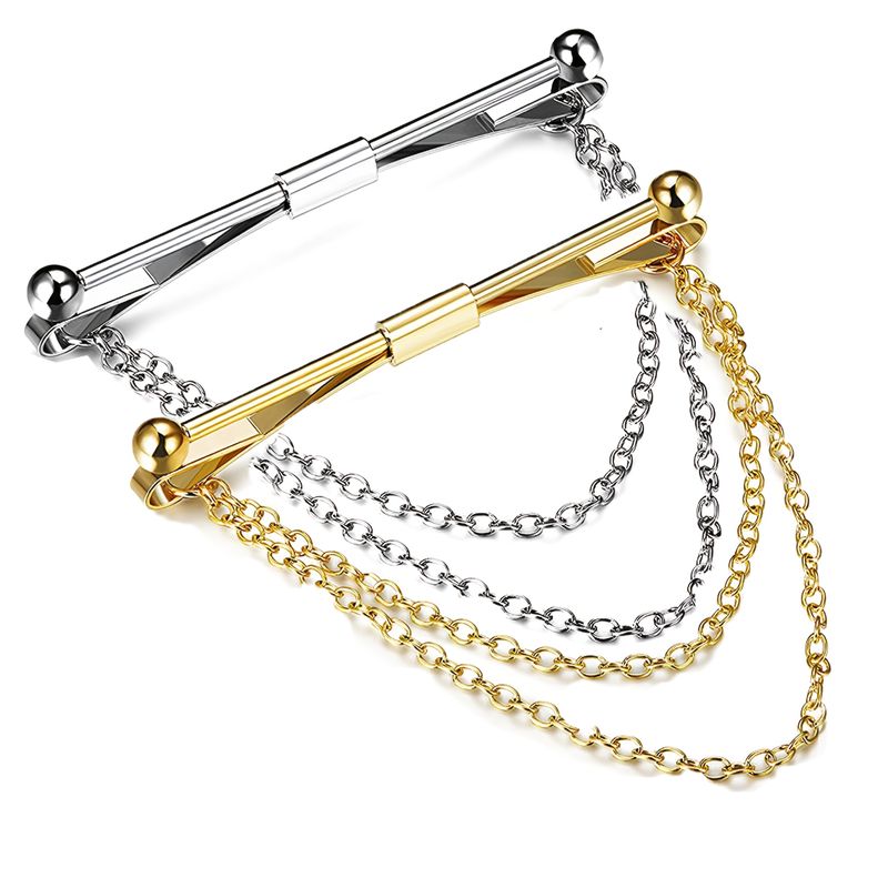 Men's Tie Collar Pin Set Classic Collar Clip 2-piece Set_voghion.com