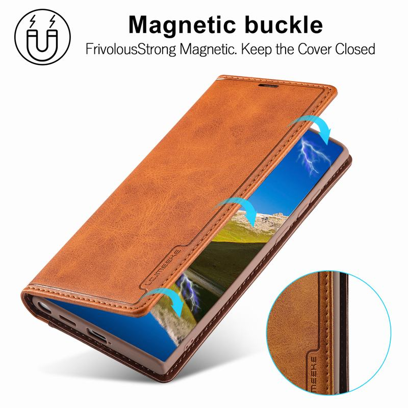 Leather Phone Protect Case For Samsung Galaxy S10E S8 S9 S10 S20 S22 Plus Ultra S21 FE Note 10 20 9 A12 A52 A72 A52S Flip Cover_voghion.com