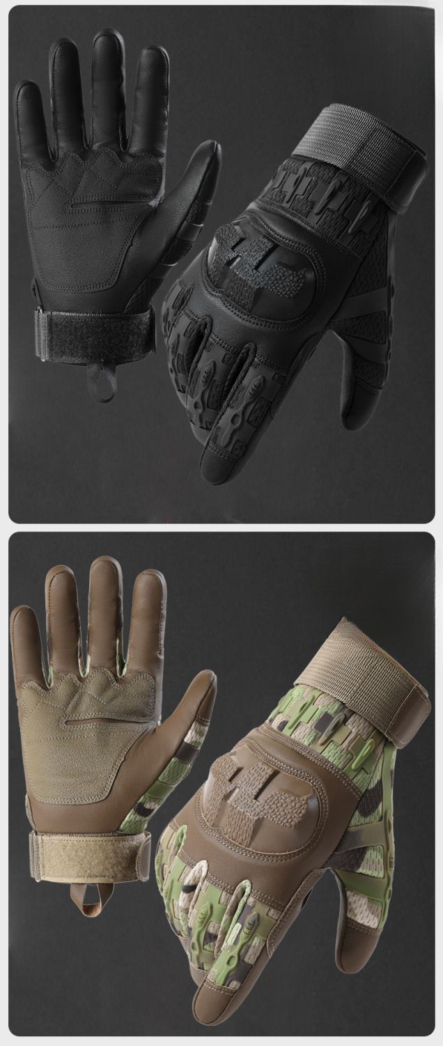 Glovs Mn Touch Scrn Anti-Slip War-Rsistant Outdoor Sports Protction Riding Cushioning Climbing Tactical_voghion.com
