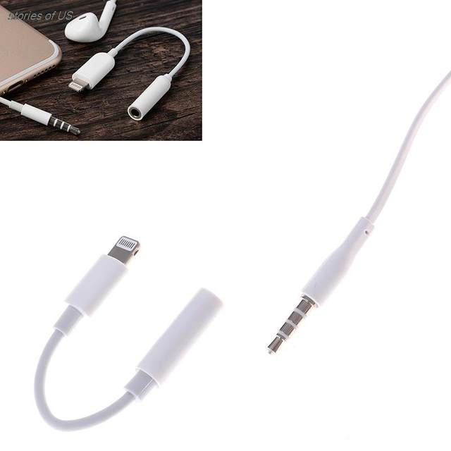 1pc 3.5mm AUX Earphone Jack Audio Converter Adapter Connector Cable For IPhone To 3.5mm Adapters Headphone_voghion.com