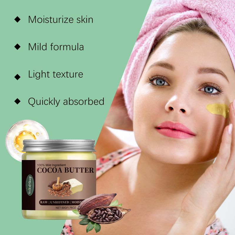 WoodSleep Cacaoboter Moisturizer, Lichaam Gezicht Huid Hydraterend Hydraterend Voedend Huidverzorging_voghion.com