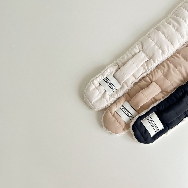 Écharpe pour enfant, ensemble d'hiver, couleur unie, chaud, pour bébé_voghion.com