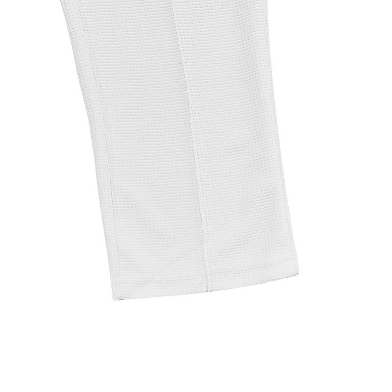 2024 Herbst Neue Herren Einfarbig Anzug Waffel Kapuze Ärmel Lange Hosen Set_voghion.com