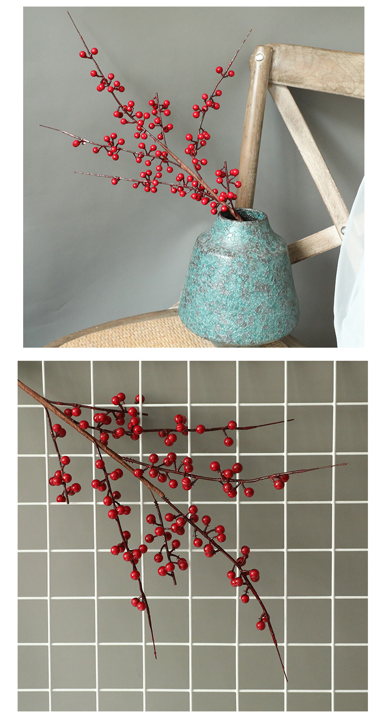 Decorazione floreale di simulazione di frutti rossi ricchi di frutti rossi, fagioli rossi di acacia_voghion.com