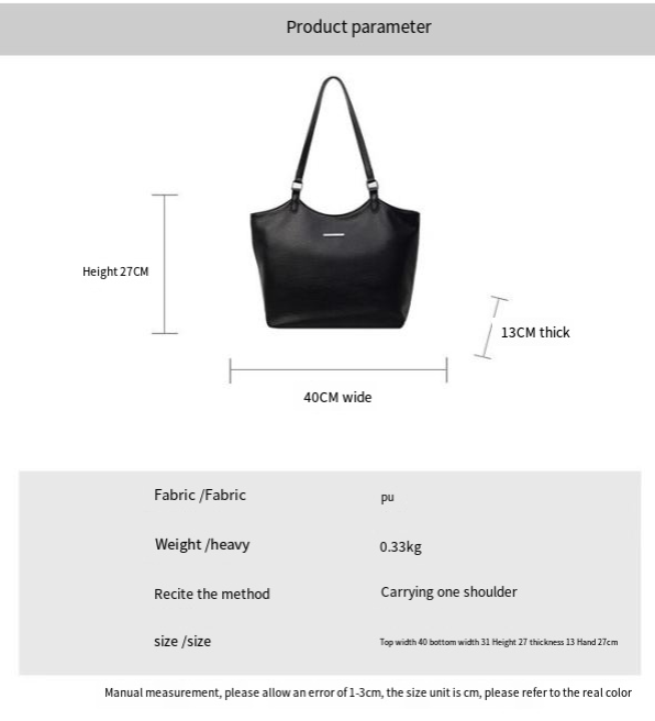 FOUR ONE Pendlertasche mit großem Fassungsvermögen für Damen, neue modische Unterarmtasche im koreanischen Stil mit einer Schulter, Handgriff in Hundert Schritten_voghion.com