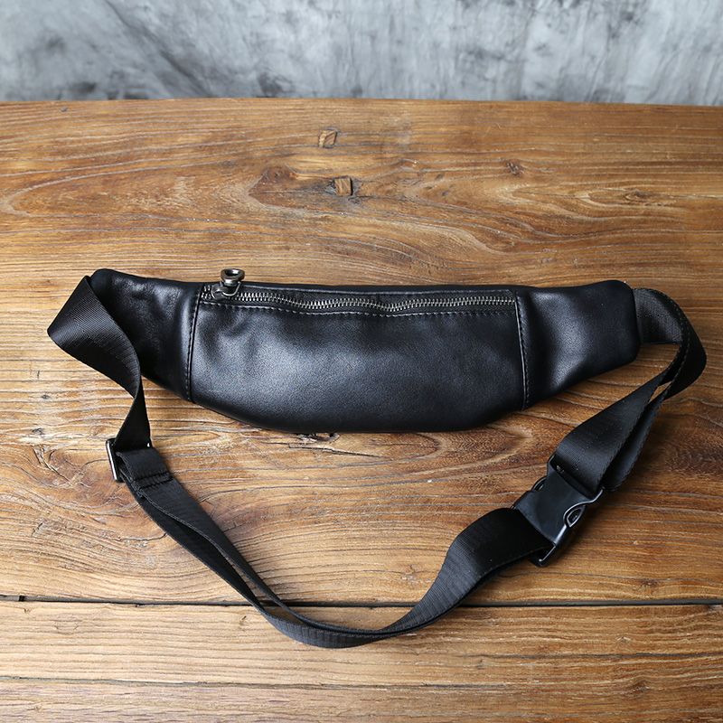 Multifunktionale dünne Brusttasche aus Rindsleder der ersten Schicht für den Außenbereich für Herren_voghion.com