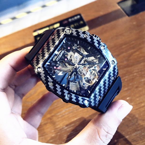Montre mécanique automatique à tourbillon squelette_voghion.com