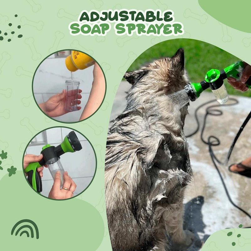 Pet Shower Nozzle Sprayer Hose Dog Shower Gun 3 Mode Adjustable Pet Wash Cleaning Bath Water Foam Soap Sprayer Dog Clean Tools_voghion.com