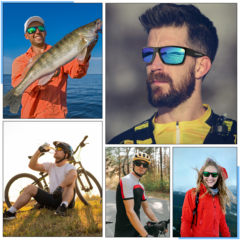SUUKAA Héich Qualitéit Polariséiert Sonnebrëller Fëscherei Brëll Sport Brëller fir Männer Fraen Outdoor Vëlo Camping Fueren_voghion.com