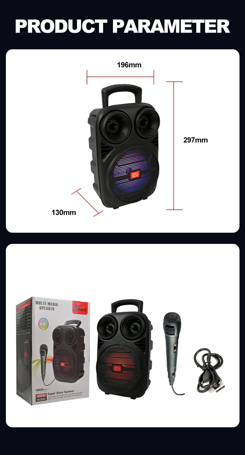 ZQS6162 Bluetooth-luidspreker Draagbare USB-kaart Bluetooth Grote luidspreker Buiten_voghion.com
