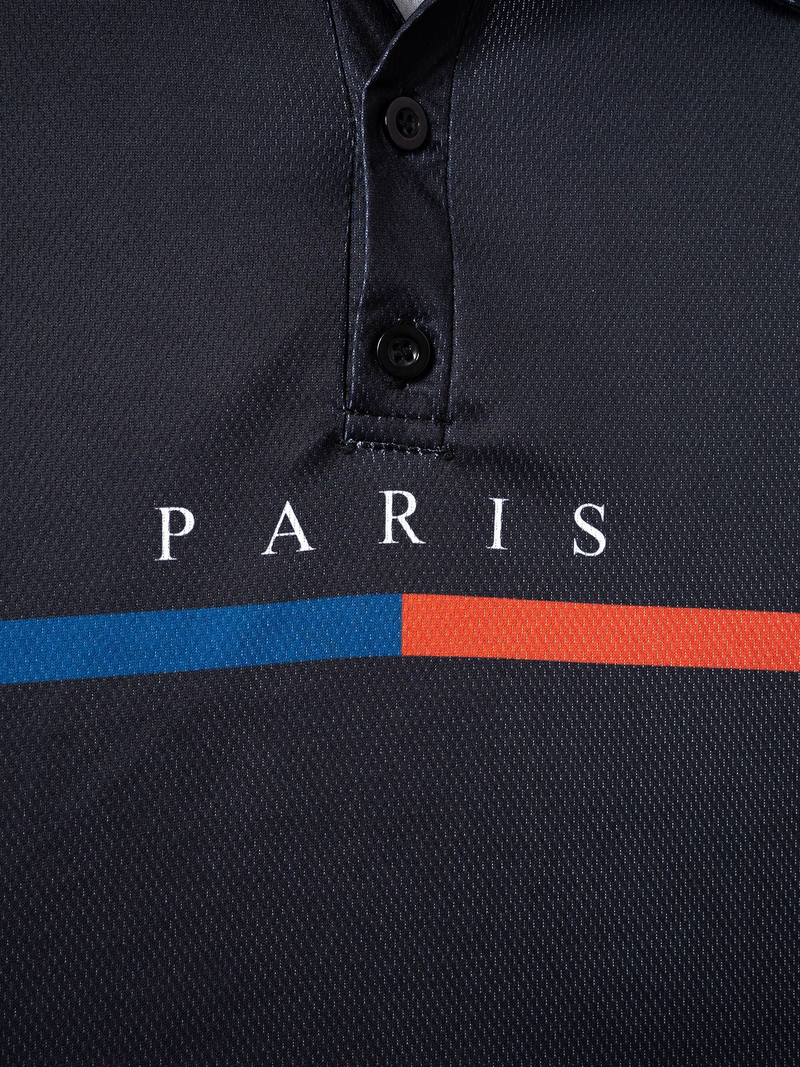 Men's 2024 New Summer Men's Striped French Color Block Buttoned Polo Shirt Tops_voghion.com