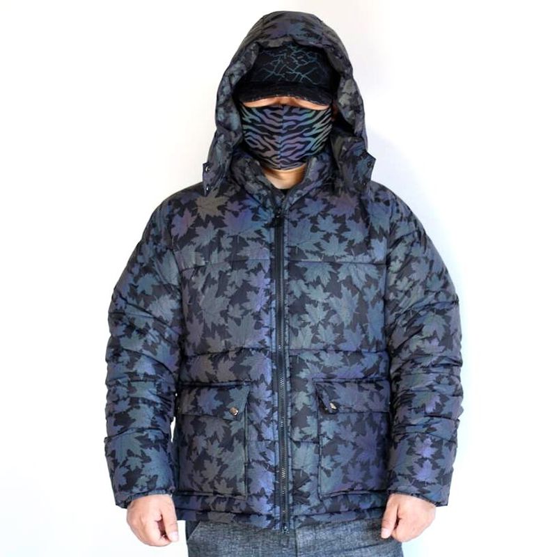 Abbigliamento maschile Moda Vestiti colorati in cotone riflettente Abiti da lavoro da uomo Giacca in cotone Taglie grandi Con cappuccio Cotone di seta Cotone Cotone Cotone_voghion.com