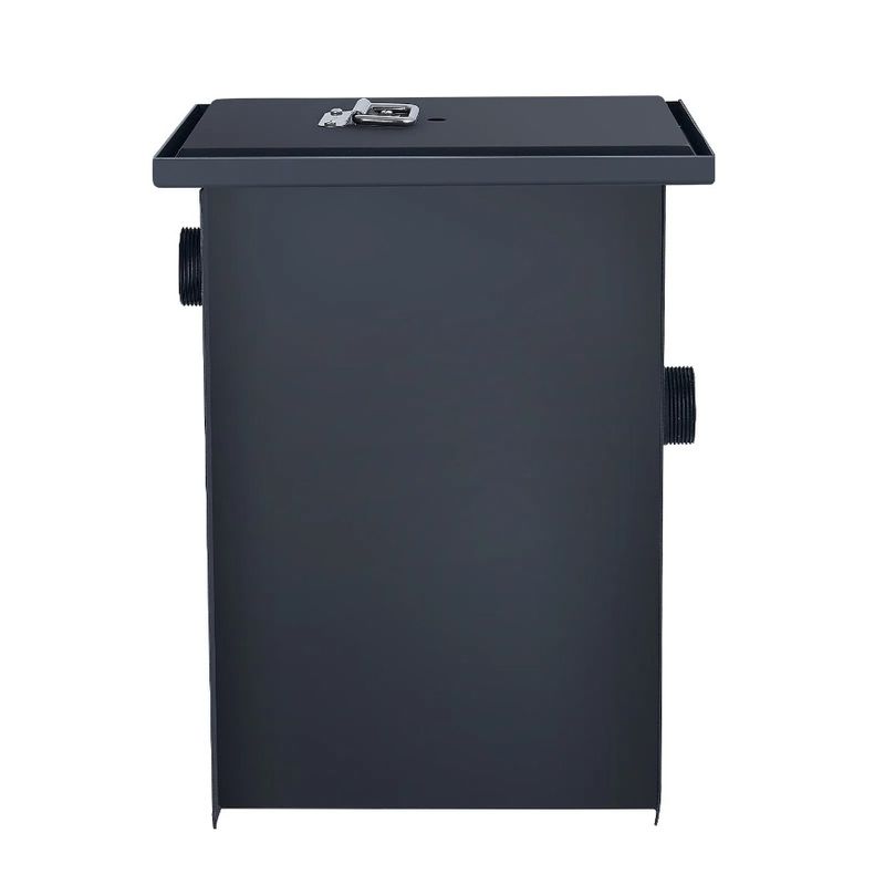 Filtro trappola acqua 8 libbre acciaio rifiuti grasso intercettore carbone commerciale_voghion.com