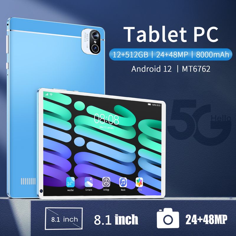 8 Inch Android Tablet - Octa-Core, WiFi, Bluetooth, Dual SIM Calling, HD Display_voghion.com